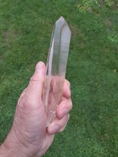 Laserquarz , 16cm Bergkristallstufe Natur geschliffen aus Madagaskar