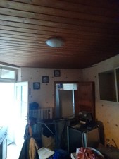 Magic vintage flache Deckenlampe 90er Jahre Glasschirm matt gemustert Sammler