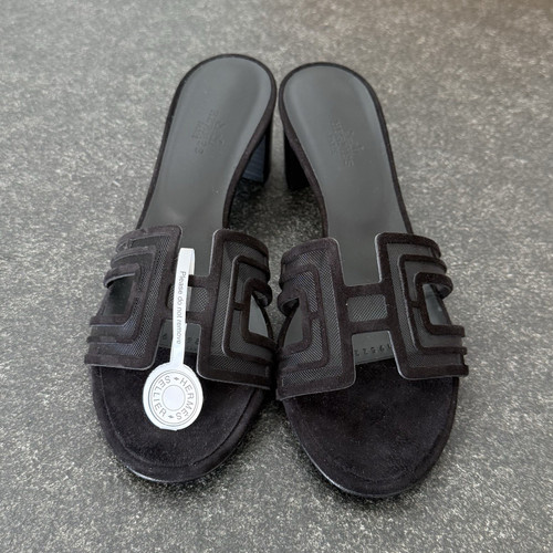Hermès oasis sandalen noir - hermès,