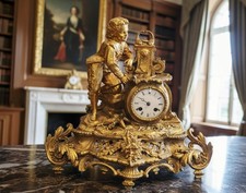 XL Kaminuhr Pendule aus