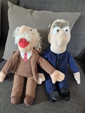 Muppets Sesamstraße Stofftiere Plüsch Waldorf + Statler selten 42 cm 