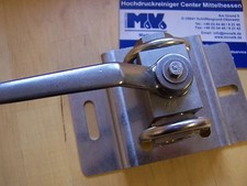 Edelstahl Kugelhahn 500 bar V4A mit Wandhalter 3/8 IG Industrieausführung