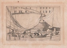 Emil Orlik - Im Hafen 1