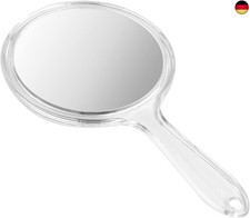 FESSOSKO Handspiegel mit Griff Doppelseitiger Spiegel 1X/3X Vergrößerung S