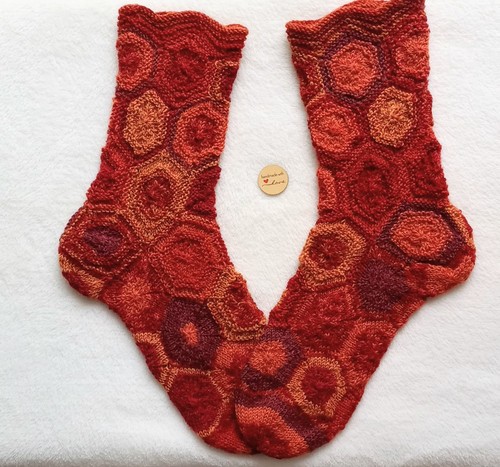 Sechseck socken wollsocken - sechseck, socken,