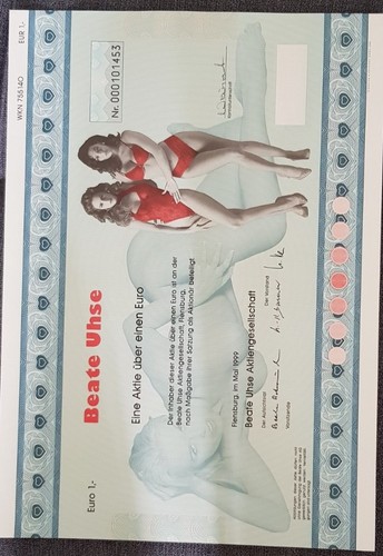 Beate uhse aktie incl - uhse, coupon