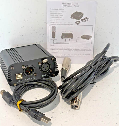 48v phantomspeisung usb xlr - 48v,