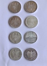  8 x 5 DM Gedenkmünzen Silber