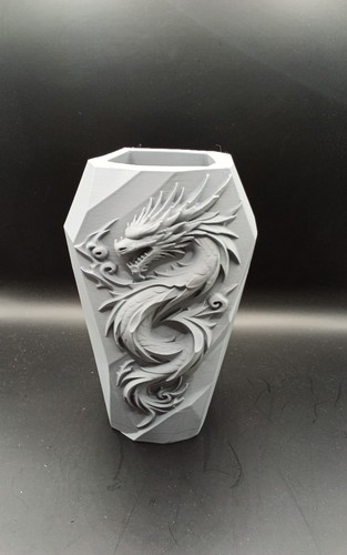 Drachen blumen vase kunststoff - drachen,