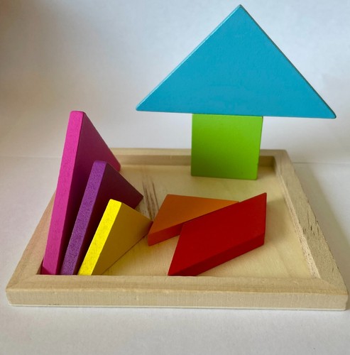 Montessori holz tangram puzzle - holz,