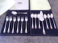 Robbe & Berking ROSENMUSTER Kaffeebesteck 6 Personen 15 Teile Silber 150 TOP