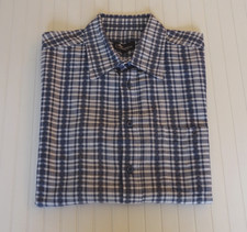 "Camargue" Hemd, Freizeithemd, Gr. L, blau weiß kariert, Kurzarm