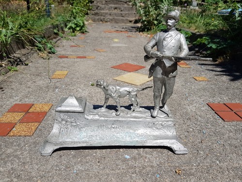 Antike zinnfigur jäger - antike,