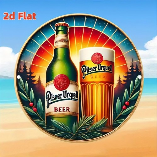 Blechschild rund pilsner - blechschild,