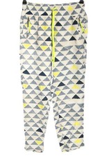 TOMMY HILFIGER Sweathose Damen Hose Gr. DE 34 wollweiß-blau-blassgelb