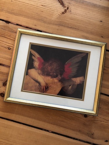 Bild engel holz gerahmt - engel,