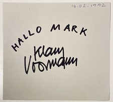 Beatles Klaus Voormann signed