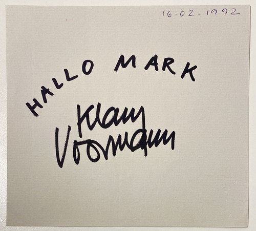 Beatles klaus voormann signed - voormann,