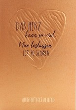 hochwertige Trauerkarte