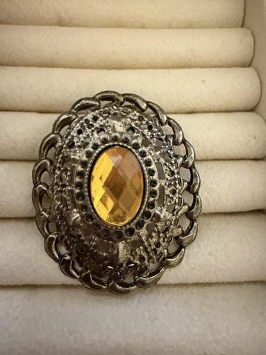 Große vintage brosche barock - brosche,