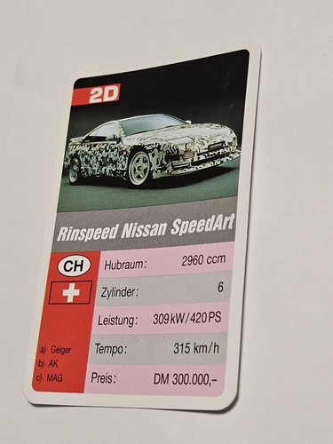 Rinspeed nissan speedart - rinspeed,