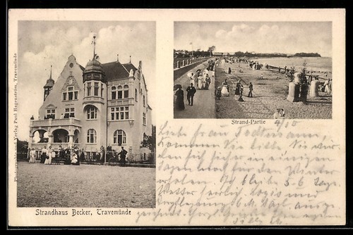 Travemünde hotel - ak,