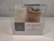 2er Set LED Kerzen mit Timer und Fernbedienung, 7,5cm Durchmesser