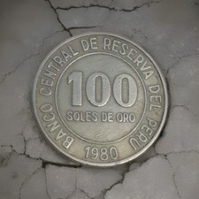 Peru - 100 Soles 1980 - Kupfer-Nickel-Legierung, 11.7g, ø 30mm 