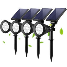 Solar Gartenstrahler mit erdspieß LED Strahler Akku Solarleuchte Außen Injpyuyjq