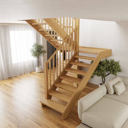 Selbsttragende treppen zum - selbsttragende,