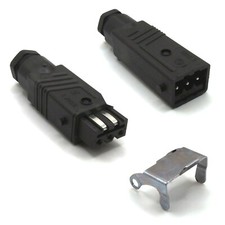 Hirschmann STAS 3 N / STAK 3 N Stecker/Kupplung, STASI3 Bügel, schwarz