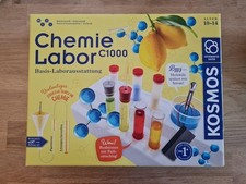 KOSMOS CHEMIE LABOR C1000, Chemiekasten, ab 10 Jahre, Experimentieren, WIE NEU