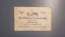 Visitenkarte Karl Gessert