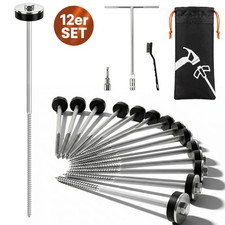 12x schwere Zelt Heringe Stahl