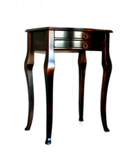 Massivholz Konsolentisch Telefontisch Beistelltisch braun kolonial nussbaumfarbe