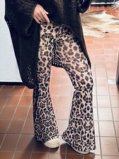 Italy Damen Legging Schlaghose