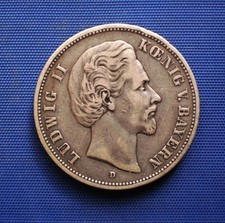Bayern. 5 Mark 1876 D. Ludwig