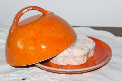 Käseglocke orange klein