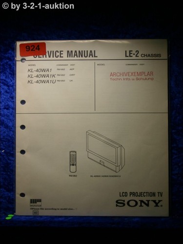 Sony service manual - service,