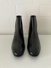 Zign ~ Gr. 45/46 ~ Herren Leder Boots Stiefeletten ~ schwarz 