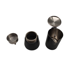 Kaffeemaschine Cilio AIDA für 6 Tassen  Edelstahl, mattschwarz