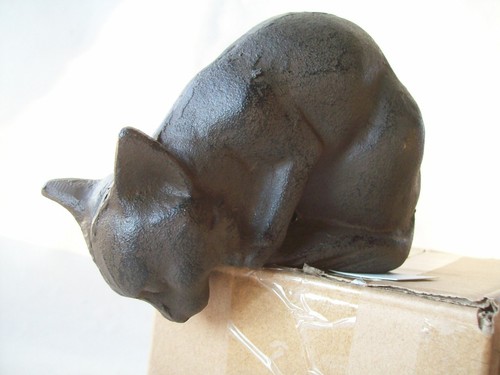 Katze gusseisen kantenhocker - 1,