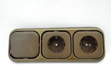 Busch Jaeger LX 3 Fach Mahagonibraun Braun Steckdose Schalter Abdeckung Rahmen