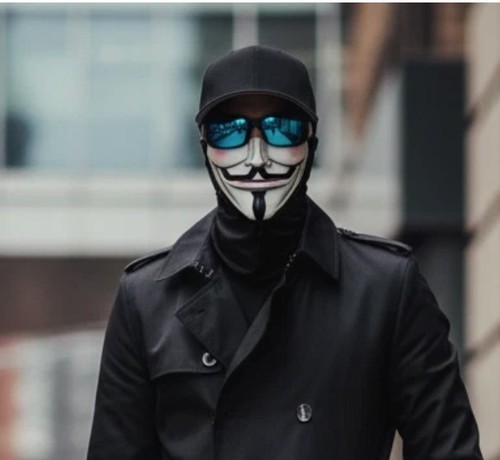 Hacker joker tuch - hacker,