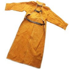 Schweißschürze Anti Rindsleder Langer Mantel Bekleidung Anzug Schweißer