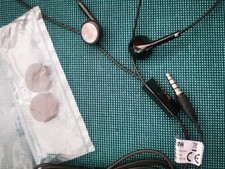 ZTE Telefon Headset HMZ8-C4-0MTP Schwarz 3.5mm Klinke mit Schonbezügen