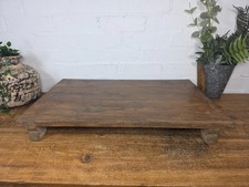 Altes Vintage rustikales Wabi Sabi primitives indisches Holz Schneiden Servieren Pata Brett