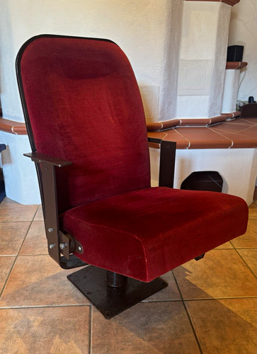 Roter kinosessel samtpolster - roter,