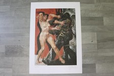 Komposition mit Akt Druckgrafik handsigniert Willi SITTE (1921-2013)  (GS360)