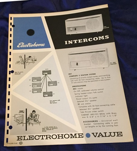 Dl0113 vtg electrohome home - vtg,